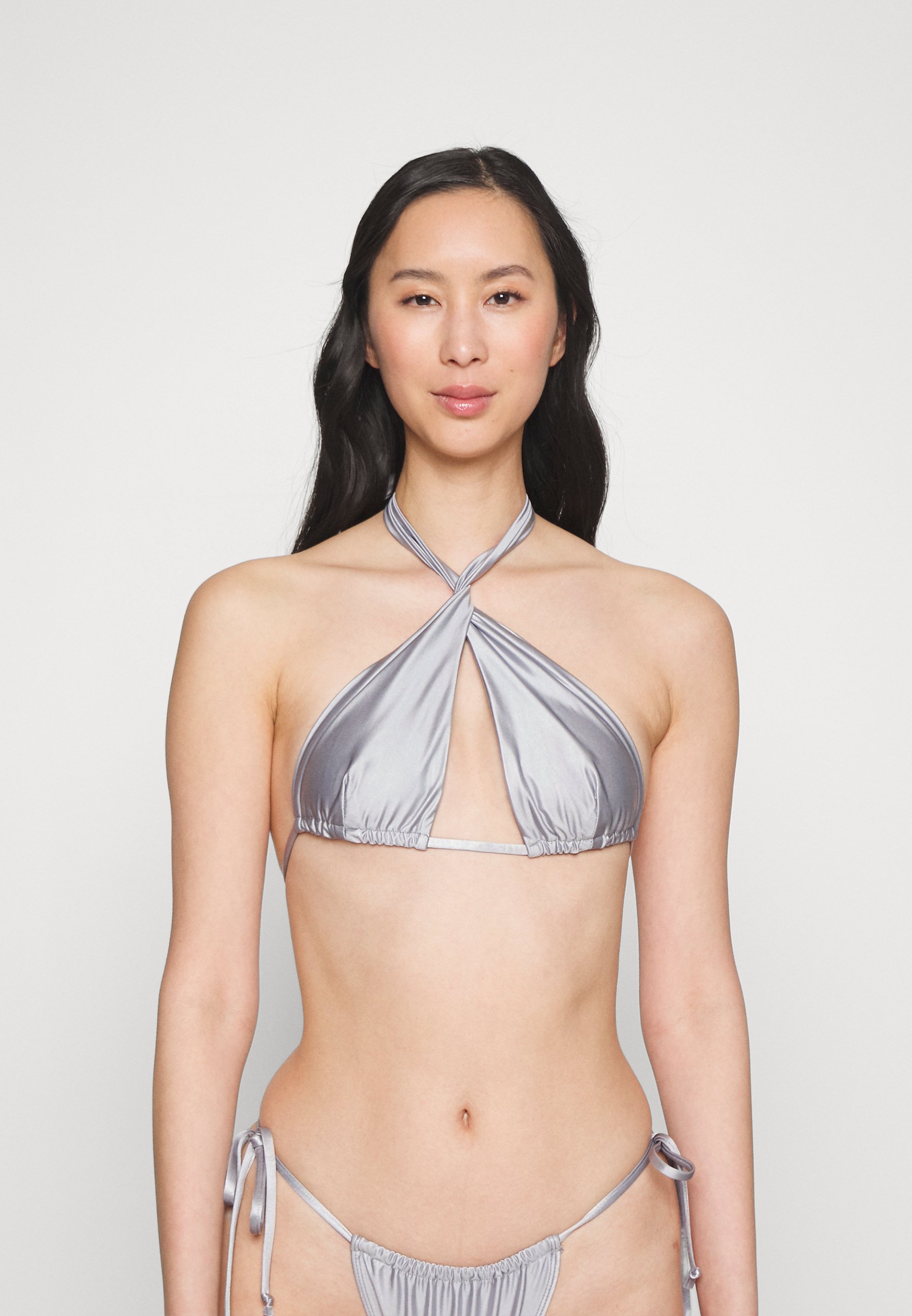 ruched halter bikini